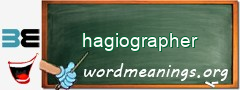 WordMeaning blackboard for hagiographer